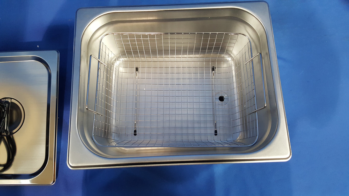 (New) Ultrasonic Cleaner, 10 Liter Capacity 11.75in W x 6in H x 9.25in D