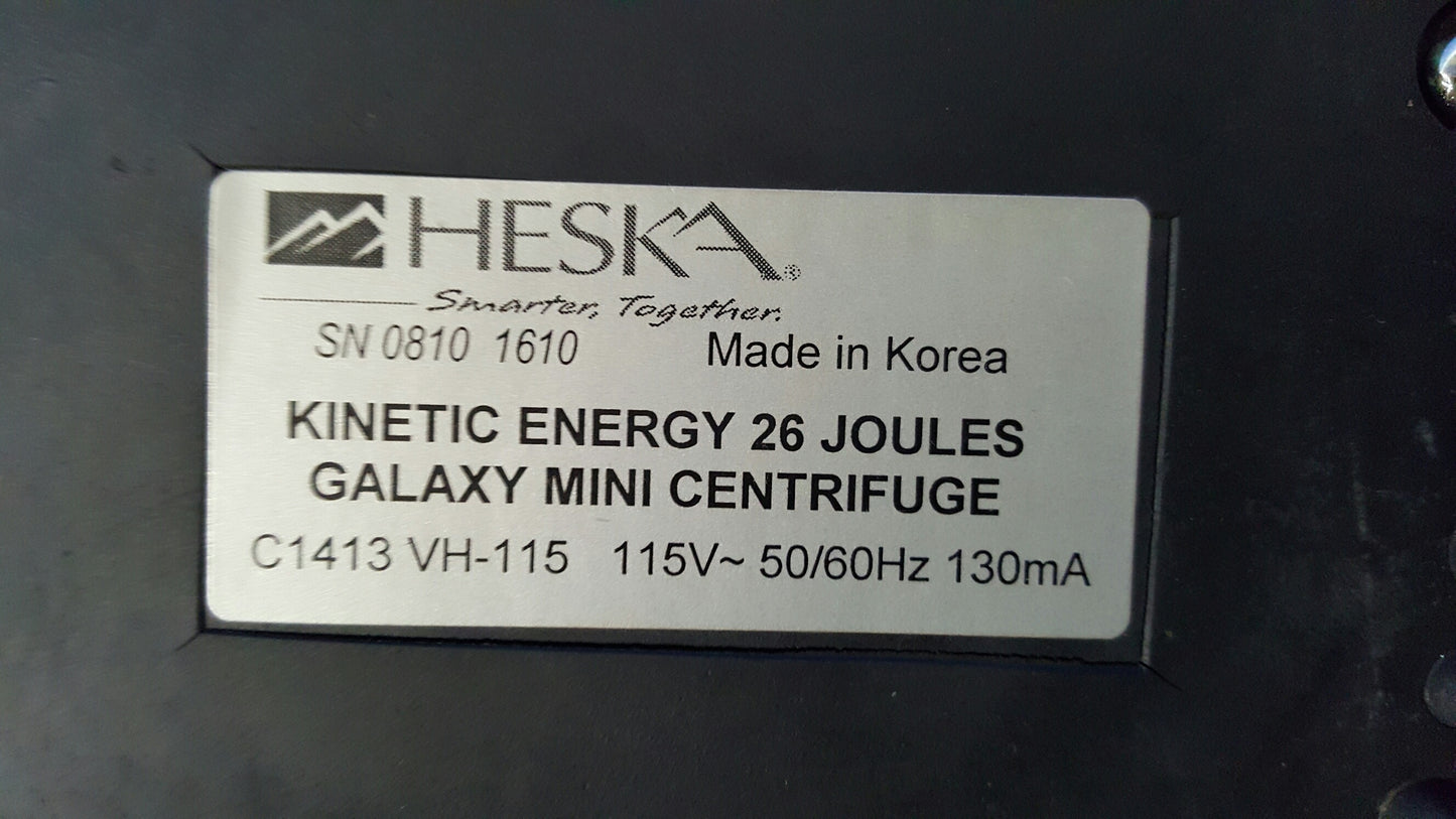 Heska Galaxy Mini Centrifuge