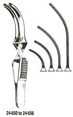 Debakey Bulldog Clamp (New), 1.75in (4.5cm) Tip, Curved, Atraumatic