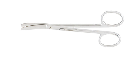 PLASTIC SURGERY SCISSOR, 4.75"BLUNT/BLUNT, CURVED, NON-SERRATED