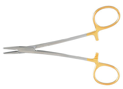 Webster Needle Holder (New), 4.75in (12.1cm), Smooth Jaws, Extra Delicate, Tungsten Carbide Inserts