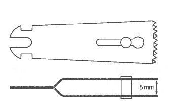 Pack of 5 - Stryker 5100-134-5S1 5mm Caspar Blade
