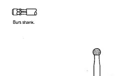 Pack of 5 - Stryker 5130-12-50 5.0mm Round Diamond Bur