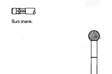 Pack of 5 - Stryker 5120-12-160 6.0mm Round Diamond Bur