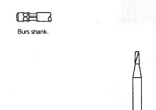 Pack of 5 - Stryker 5120-66-16 1.6mm Cross Cut Fissure Bur