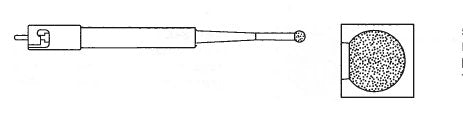 Pack of 5 - Stryker 5720-13-30 3.0mm Round Coarse Diamond Bur