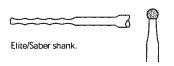 Pack of 5 - Stryker 5820-12-20 2.0mm Round Diamond Bur