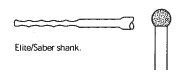 Pack of 5 - Stryker 5820-12-50 5.0mm Round Diamond Bur