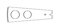 KM-120013 Sagittal Saw Blade, Small Bone