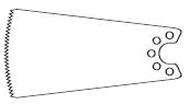Oscillating Saw Blade For Small Bone