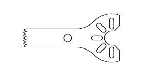 KM3-412-LOT Oscillating-sagittal Saw Blade -thin-