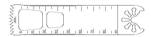 KM71-542-LOT Oscillating Saw Blade, Large Bone