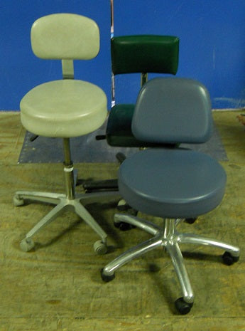 Pnuematic Stool With Back / Rest