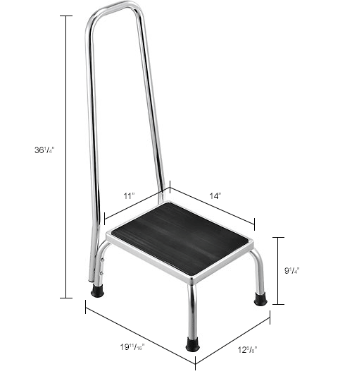 (New) Whittemore Step Stool With Handrail