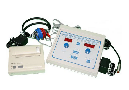 AMBCO 1000+P AUDIOMETER WITH THRESHHOLD SCREEN AND PRINTER