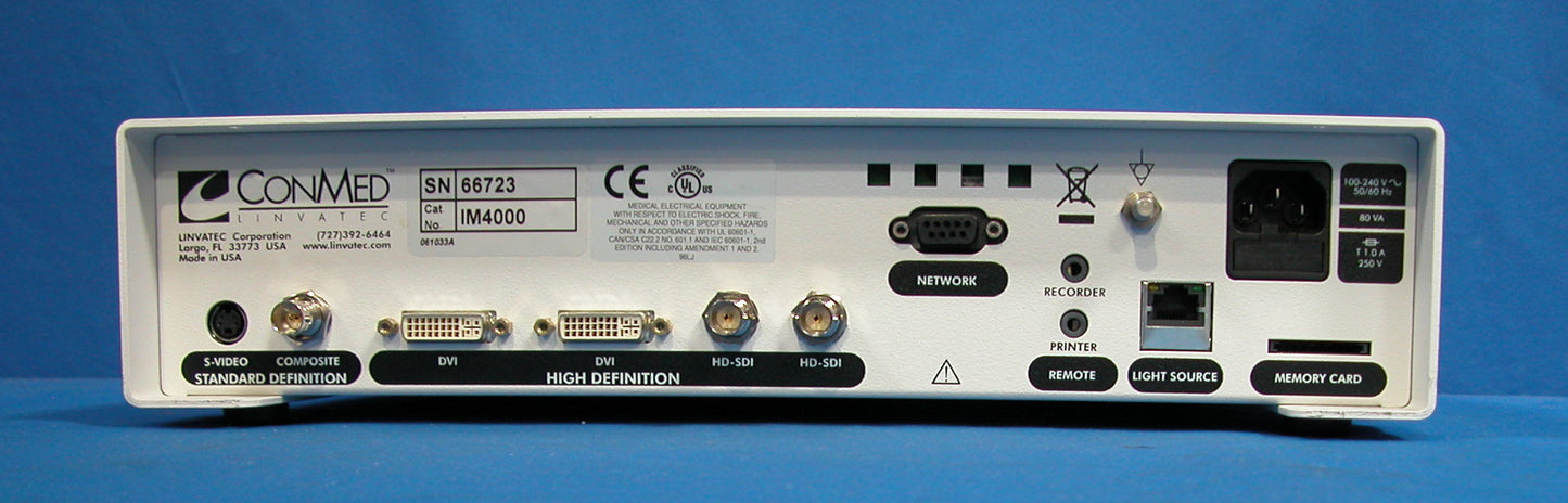 CONMED IM4000 HD CAMERA CONSOLE ONLY