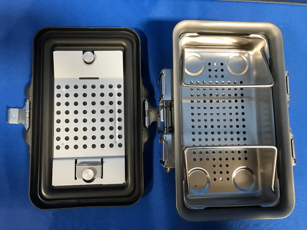 Genesis CD0-3B Sterlization Case, With Insert - Rough Overall Size: 10in L x 7in W x 3in High