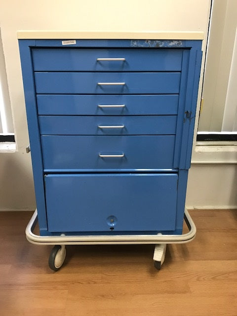Waterloo Uni Crash Cart, 5-Drawer, With Bottom Storage