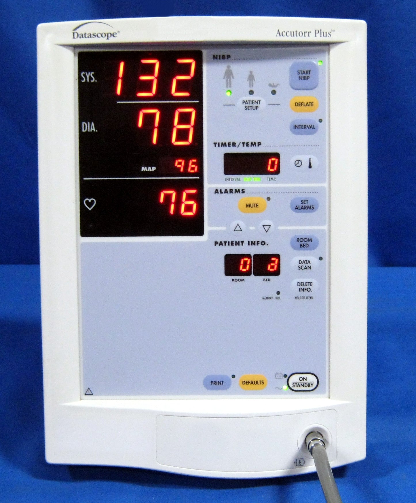 Datascope Accutorr Plus Patient Monitor (NIBP)