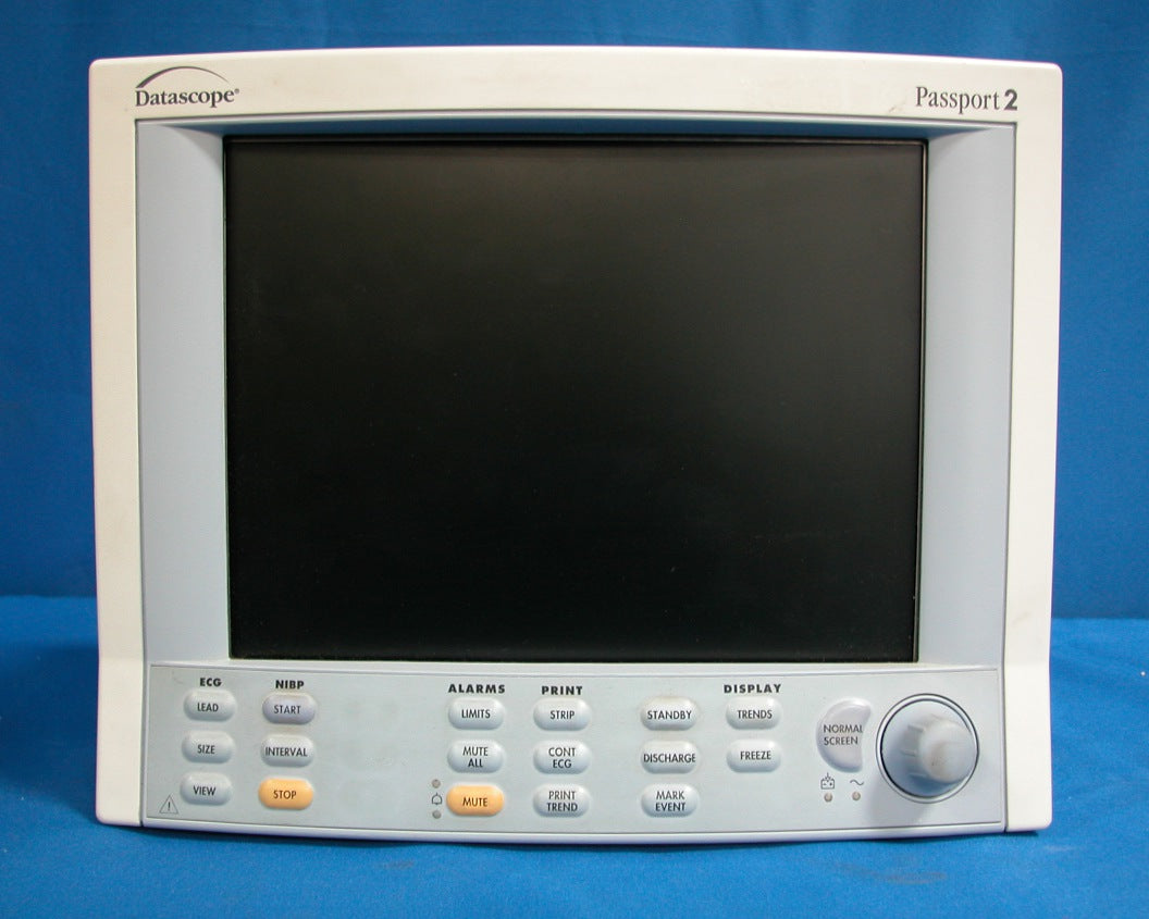 Datascope Passport 2 Patient Monitor (ECG, NIBP, SPO2, Temp)