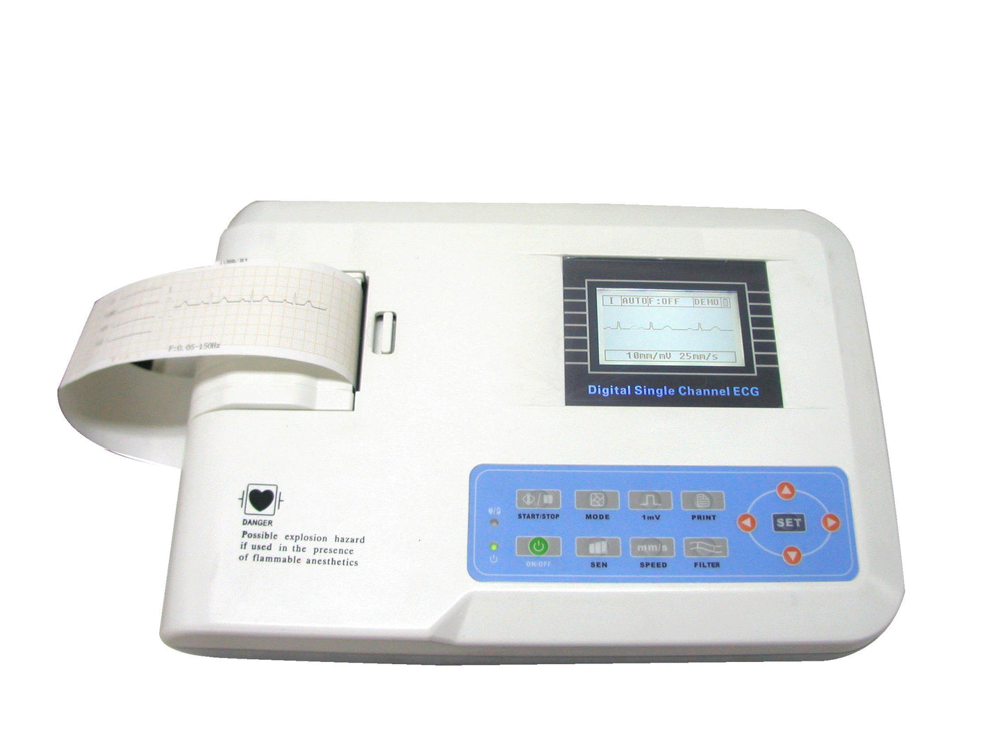 New Whittemore Portable one-channel 12-lead EKG electrocardiograph+ Printer