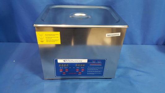 (New) Ultrasonic Cleaner, 10 Liter Capacity 11.75in W x 6in H x 9.25in D