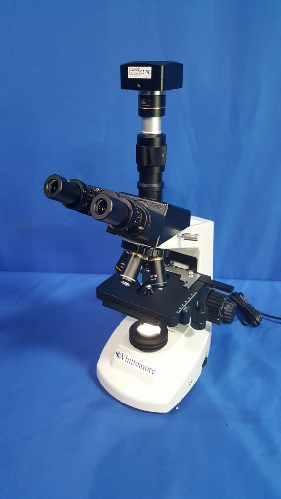 '-new-  Whittemore Enterprises Professional  Trinocular Microscope 40X-2000X with 5mp camera