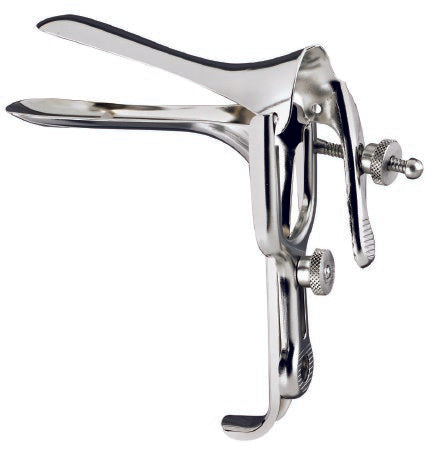 Graves Vaginal Speculum (New), Open-Sided, Medium Size, 1.38in x 4in Wide Angle Blades
