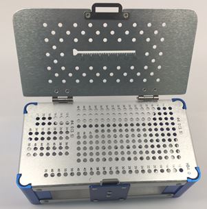 Orthopedic Screw Rack, 3.5/4.0mm, Blue