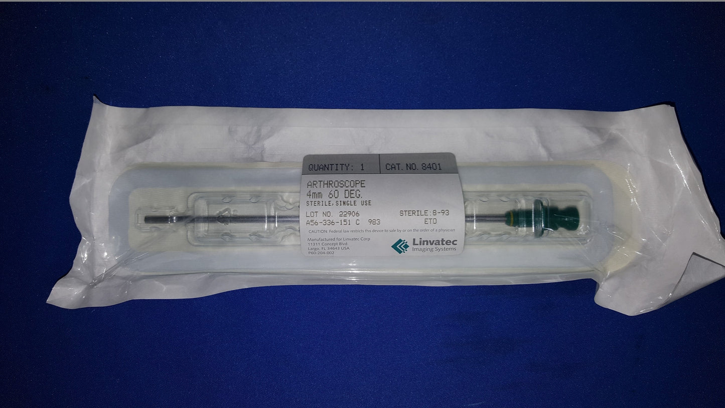 Linvatec 8401 4mm 60' Arthroscopic Blade