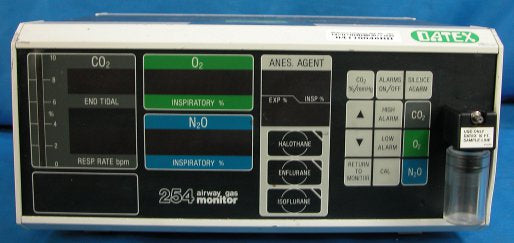 Datex 254 AIRWAY GAS MONITOR Co2 and 3 Agent