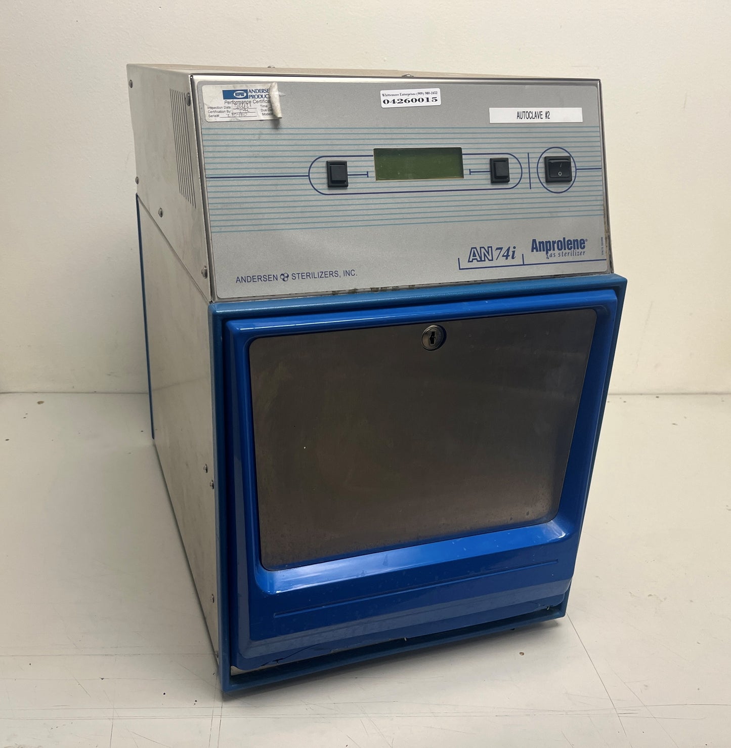 Andersen Sterilizers Anprolene AN74i Gas Sterilizer (Used)