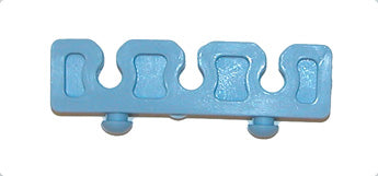 Bar, Silicone, 3 Slot, Open End,