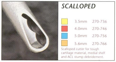 Stryker 5.6mm Scalloped Cutter