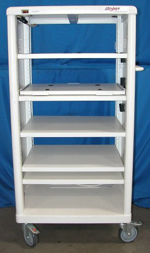 Stryker 240-095-000 Endoscopy Cart With 5 Adjustable Shelves
