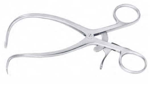Gelpi-Seletz Retractor (New), Standard Size, 6.25in (17.1cm), 2in Deep Blades, With Grip Lock