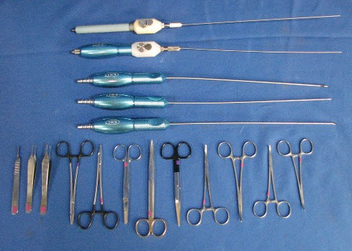 Liposuction Instrument Tray:
