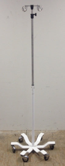 Iv Pole-stand, 4-hook, 6-leg Base, Heavy