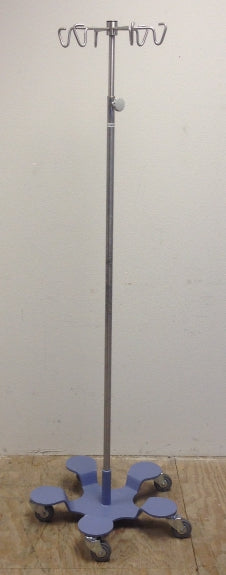 Iv Pole-stand, 6-hook, 5-leg Base, Heavy
