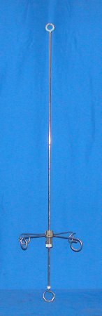 Iv Pole, Ceiling Mount, 5-hook, Long