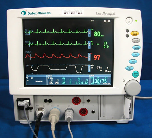 Datex Ohmeda Cardiocap 5 Anesthesia Monitor With Agent