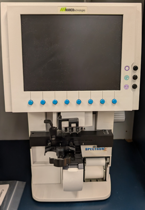 MARCO TECHNOLOGIES MODEL VL3000 SPECTRUM LENSOGRAPHER