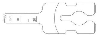 Oscillating-sagittal Saw Blade, Large Bone