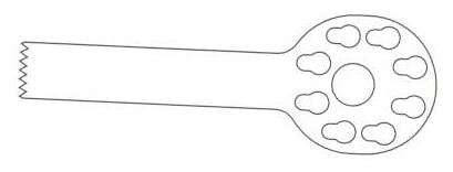 KM-22K Sagittal Saw Blade, Small Bone