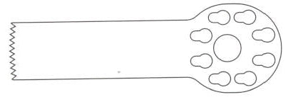 KM-34K Sagittal Saw Blade, Small Bone