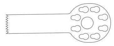 KM-36K Sagittal Saw Blade, Small Bone