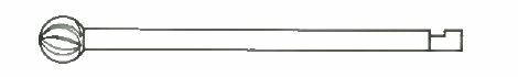 5.0mm X 51mm Round Carbide Bur