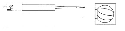 Pack of 5 - Stryker 5720-10-10 1.0mm Round Fluted Bur