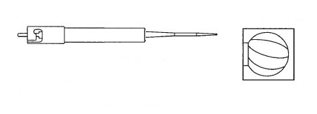 Pack of 5 - Stryker 5720-10-5 0.5mm Round Fluted Bur