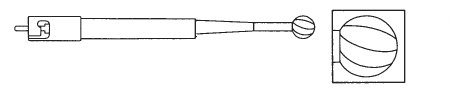 Pack of 5 - Stryker 5720-10-60 6.0mm Round Fluted Bur